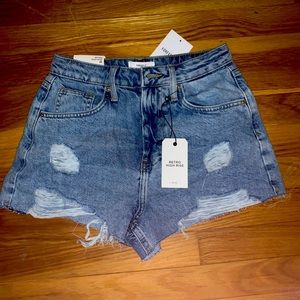 Jean Shorts- retro high rise from forever 21, size small